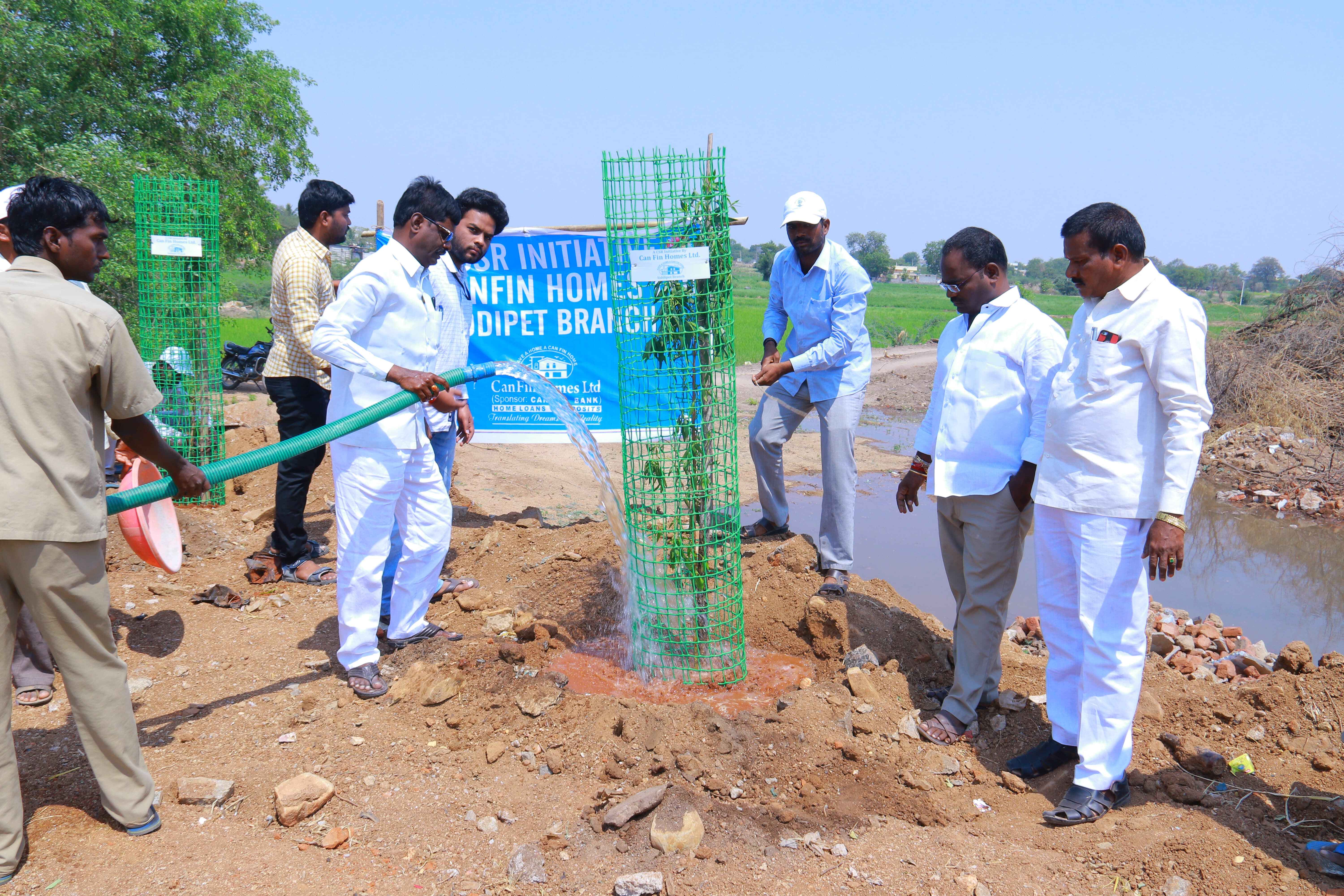 A CSR activity of Siddipet to Tree gaurds to protect plantssaplings in and around Siddipet District